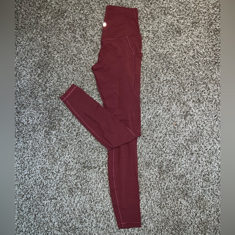 Lululemon Align Pocket 28” Legging - Red Merlot - Size 4